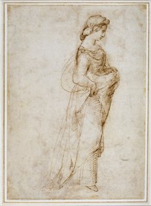 Figure féminine marchant vers la droite - Raffaello Sanzio Raphael